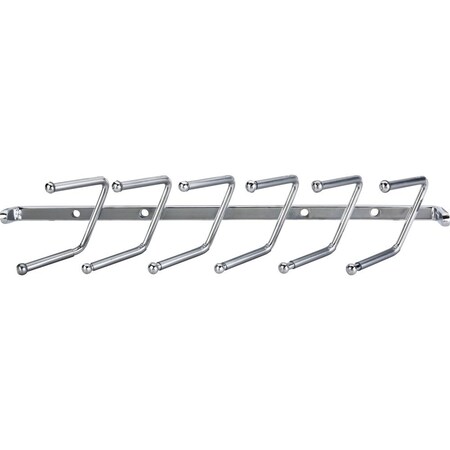 Hardware Resources Polished Chrome Screw-Mount Tie Rack 296T-PC